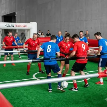 Calcio Balilla Umano